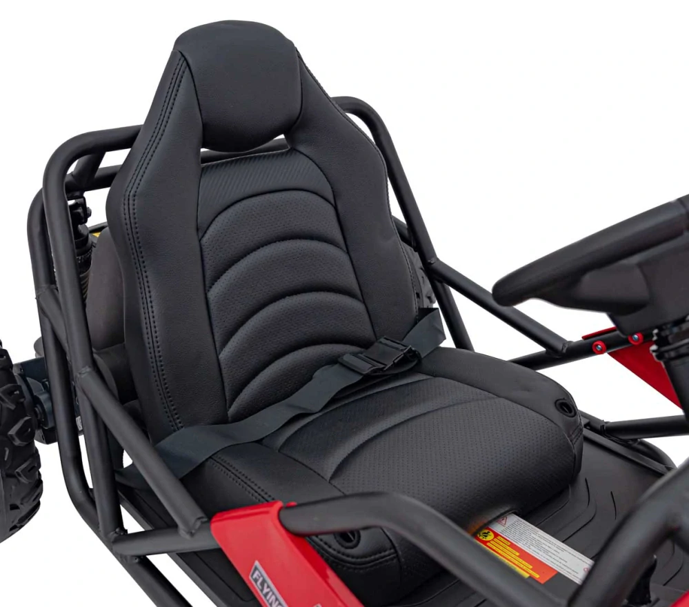 JOKO Elektrické Autíčko Sport 5, penové kolesá, kožené sedadlo, 2x100W, nosnosť 60kg, červené