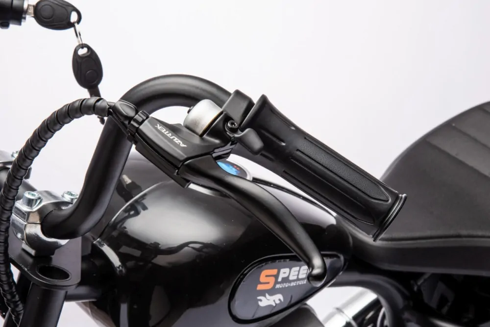 JOKO Elektrická Motorka SPEED Power 24V 250W, Bezkomutátorový Motor, rýchlosť 15,5 km/h, nosnosť 80kg, nafukovacie kolesá, čierna