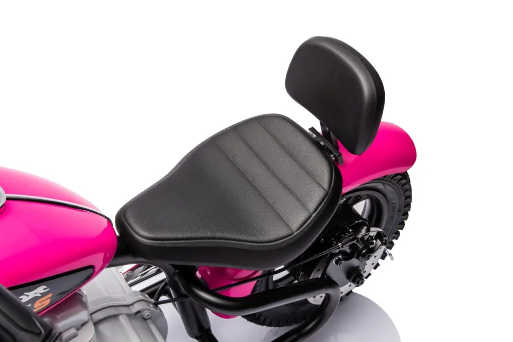 JOKO Elektrická Motorka SPEED Power 24V 250W, Bezkomutátorový Motor, rýchlosť 15,5 km/h, nosnosť 80kg, nafukovacie kolesá, ružová