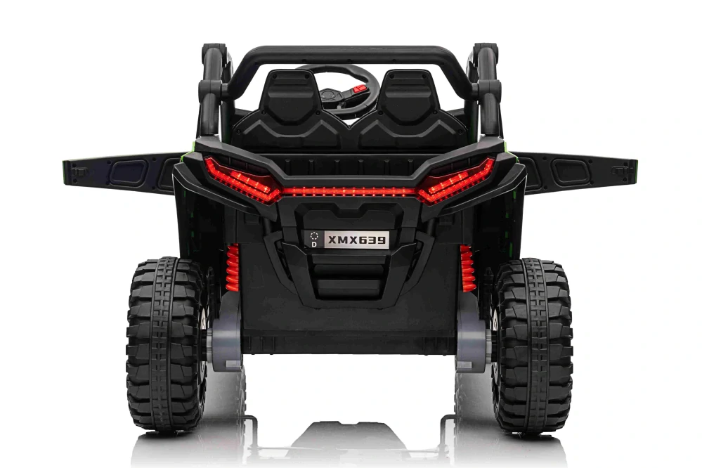 JOKO Elektrické Autíčko Buggy 4x4 KCK, penové kolesá, kožené sedadlo, 4x50W 24V, nosnosť 50kg, zelené