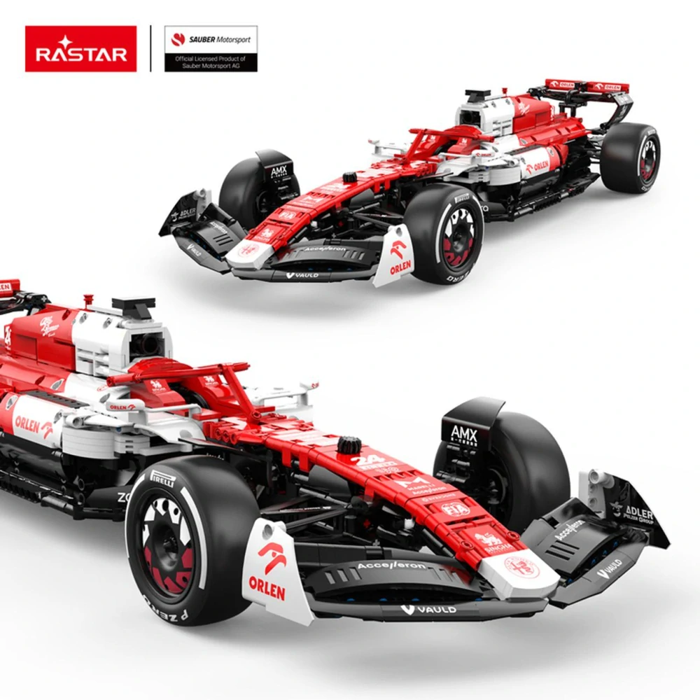Rastar RC Stavebnica Formula Alfa Romeo F1 C42 na diaľkové ovládanie 2261ks, červená