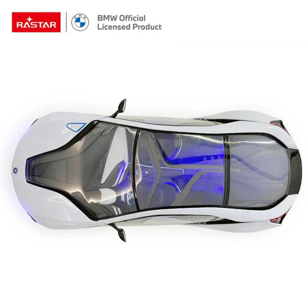 Rastar RC Auto BMW I8 na diaľkové ovládanie 1:14 + LED svetlo, biele