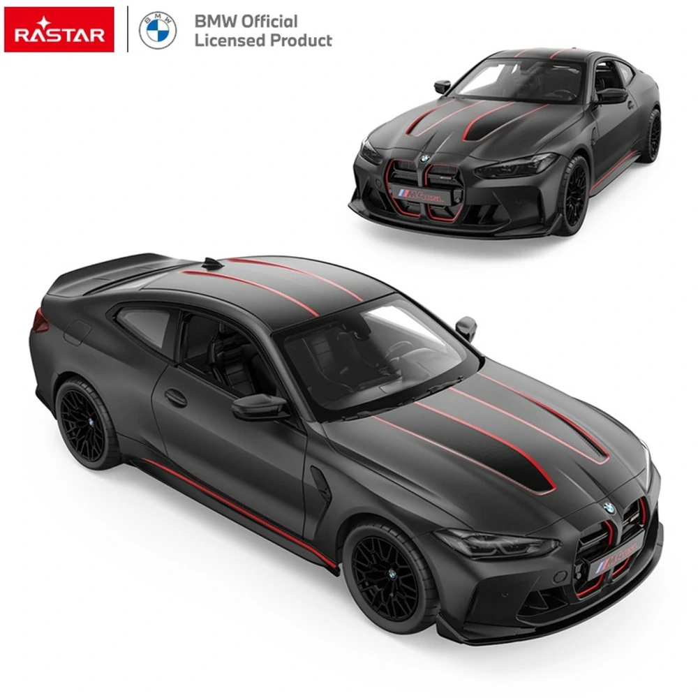 Rastar RC Auto BMW M4 CSL na diaľkové ovládanie + LED svetlá, čierne Matné
