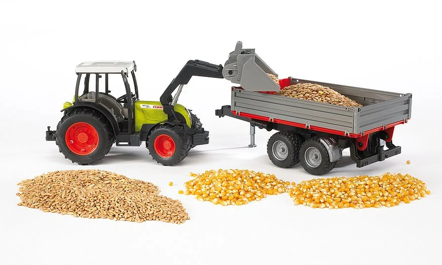 Bruder, Traktor Claas Nectis 267 F s čelným nakladačom, 1:16