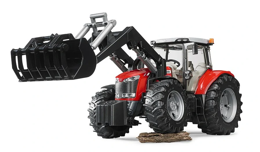 Bruder, Traktor Massey Ferguson 7624 s čelným nakladačom, 1:16