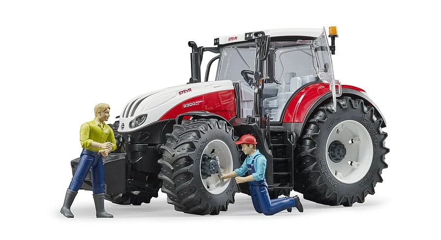 Bruder, Traktor Steyr 6300 Terrus s čelným nakladačom, 1:16