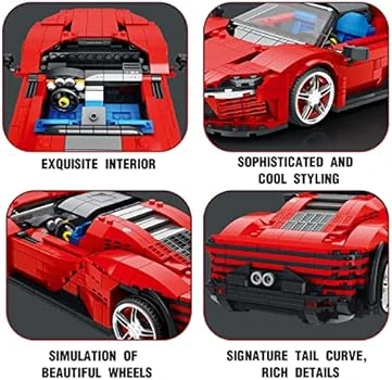 JOKO Technická Stavebnica Športové Auto SP3 1168ks, červené