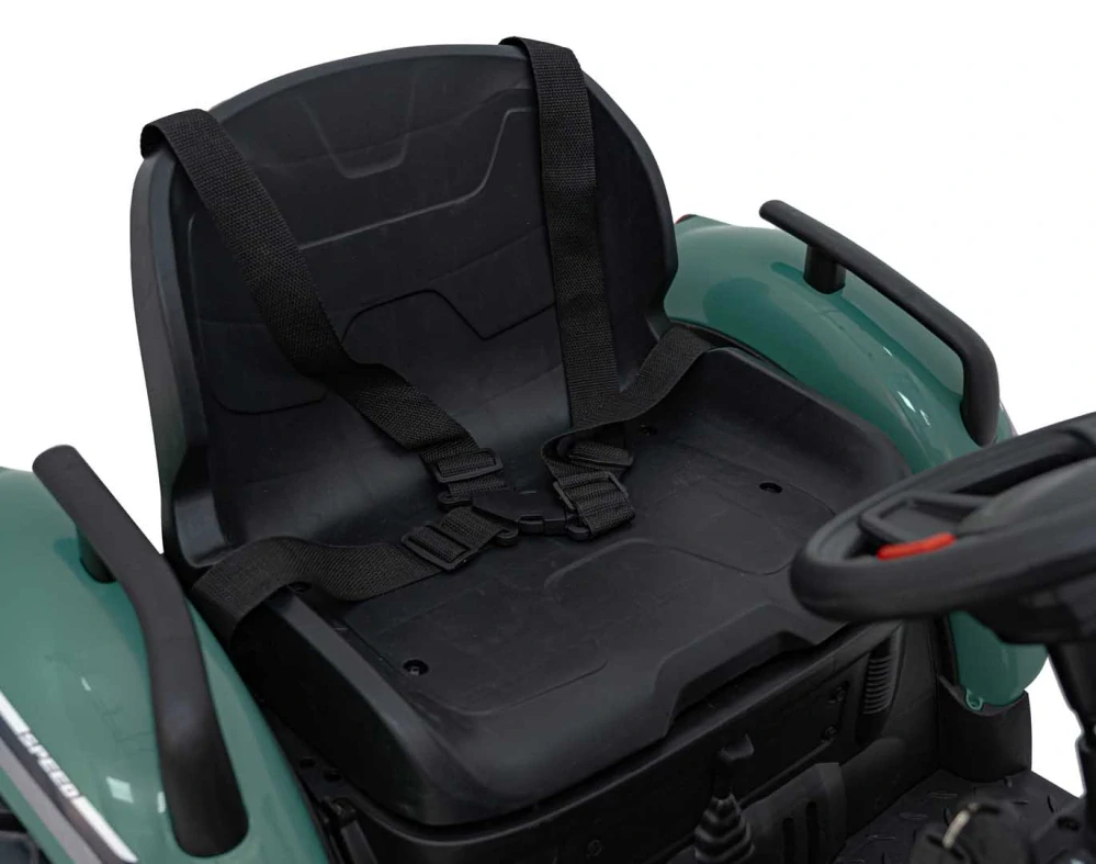 JOKO Elektrický Traktor GROW 1804 2x100W 24V, penové kolesá, tmavo zelený