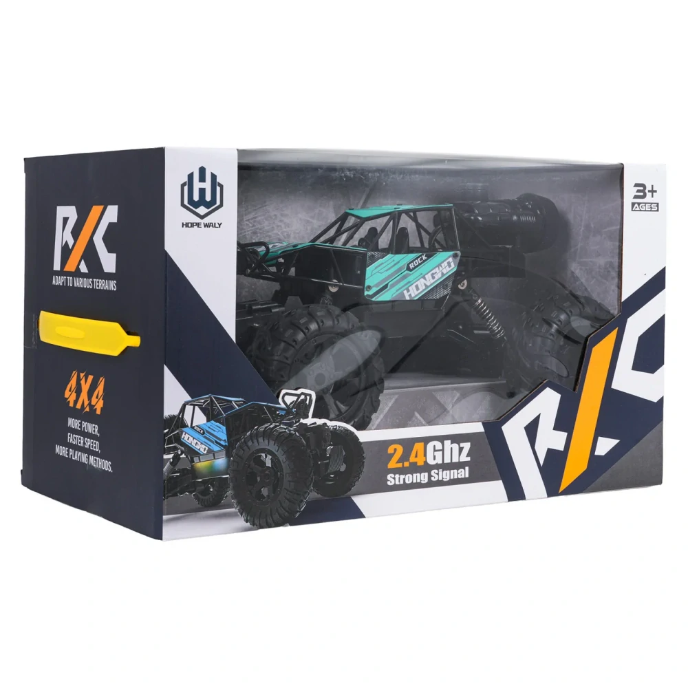 JOKO RC Kovové Auto Crawler ROCK 4x4 s Dymovým efektom na diaľkové ovládanie, modré