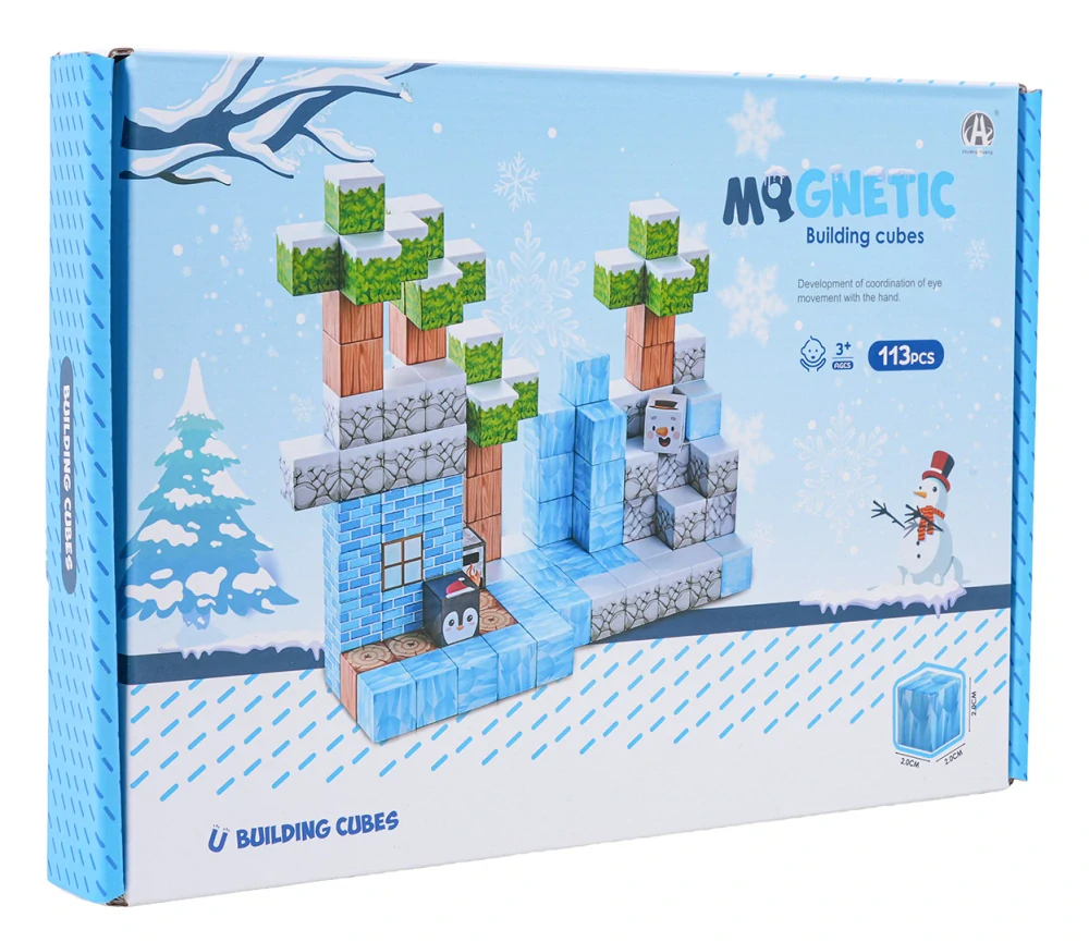 JOKO Sada Magnetické Kocky 3D 113ks