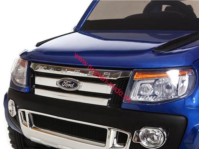 JOKO Elektrické autíčko Ford Ranger, kožené sedadlo, modré lakované
