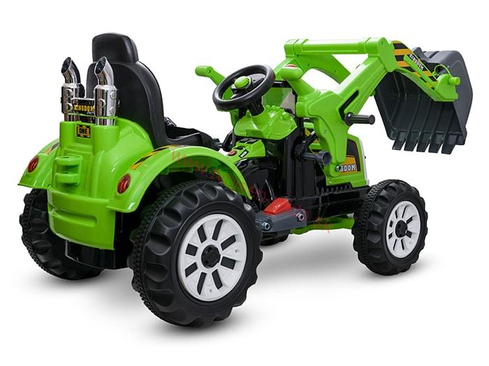 JOKO Elektrický traktor Farmar s lyžicou 2 x 45W 12V, modrý
