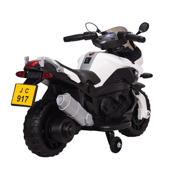JOKO Elektrická motorka Shadow, kožené sedadlo, biela