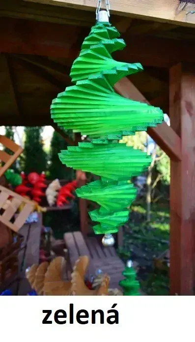 MKSTOR Drevená Veterná špirála 40cm, Tik