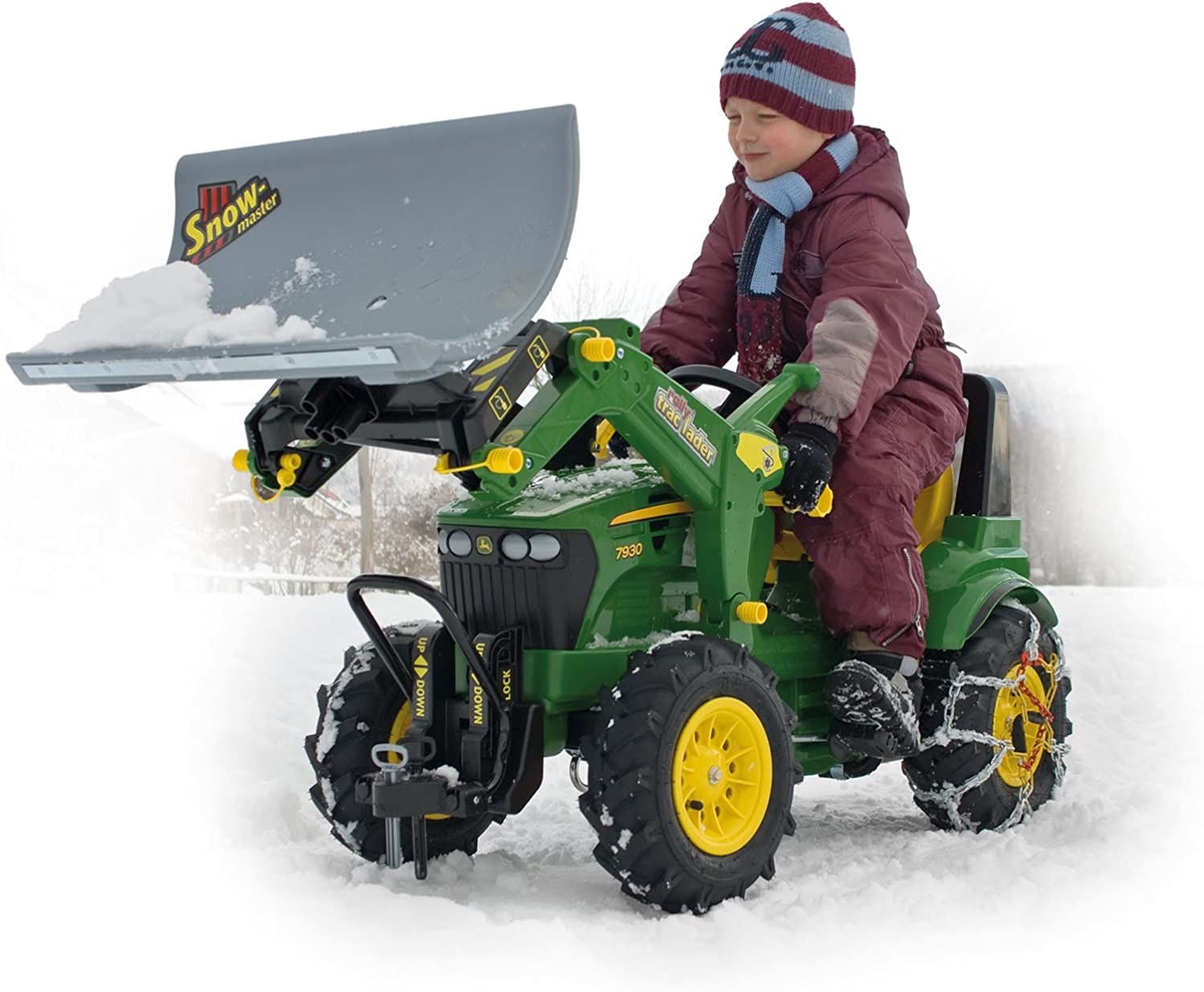 Rolly Toys Snežný pluh RollySnow Master, zelený