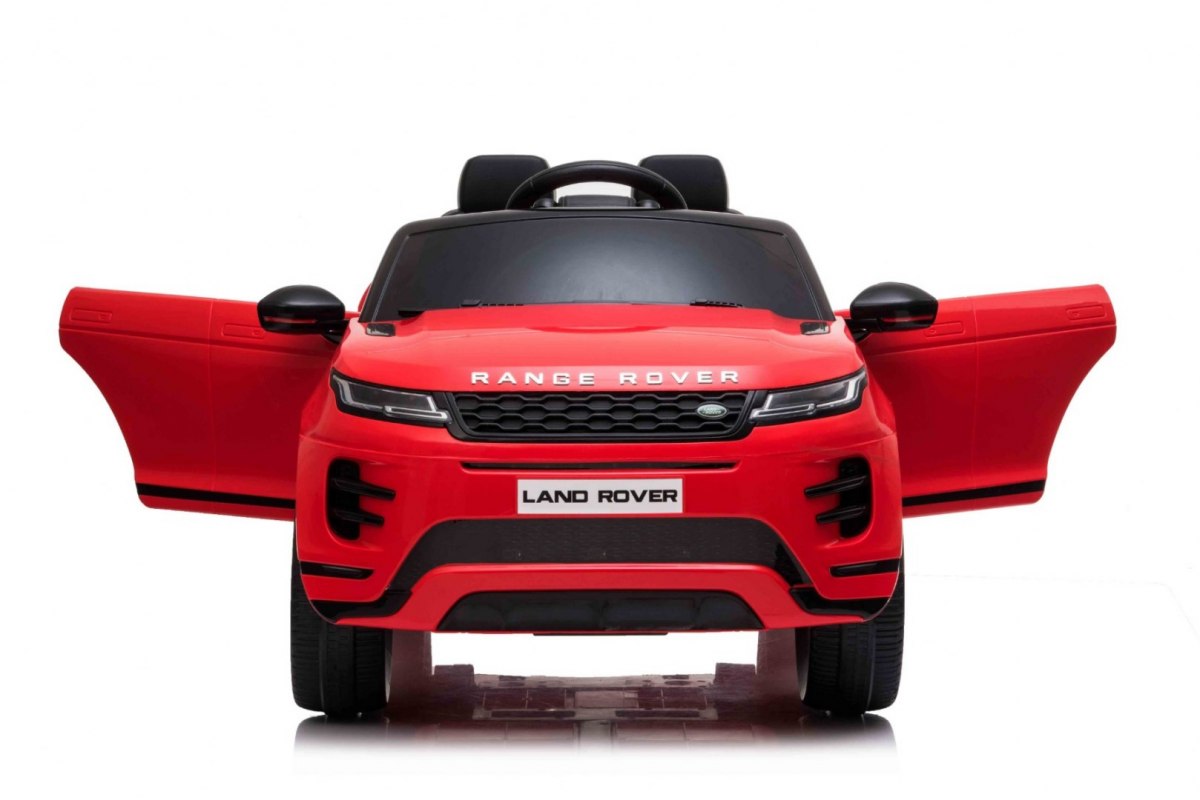 JOKO Elektrické autíčko Range Rover Evoque, penové kolesá, odpružené, USB, MP3 červené