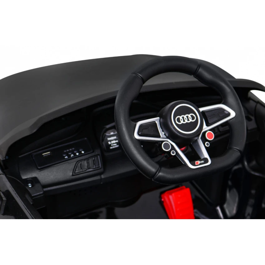 JOKO Elektrické autíčko AUDI R8 LIFT, kožené sedadlo, penové kolesá, čierne