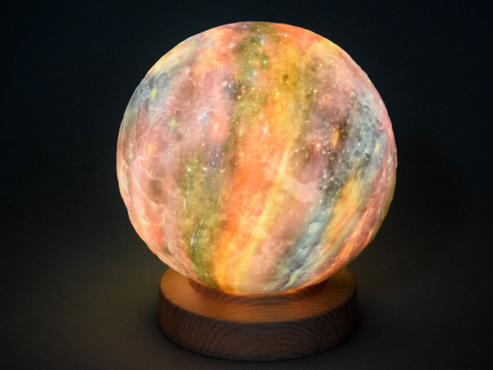 JOKO Nočná Dotyková LED Lampa 3D Planéta 18cm