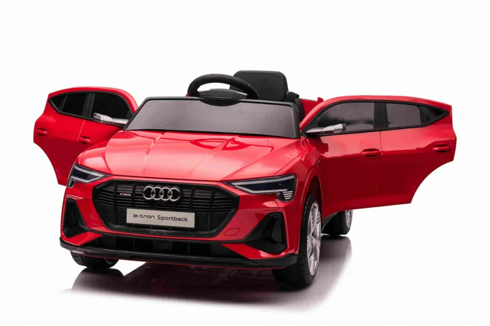 JOKO Elektrické autíčko AUDI E-Tron Sportback 4x4, penové kolesá, kožené sedadlo, 