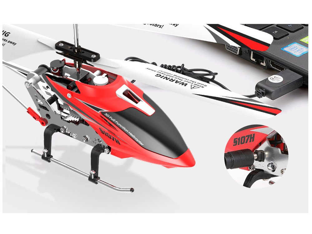SYMA RC Vrtuľník S107H na Diaľkové ovládanie 2,4 GHz, červený