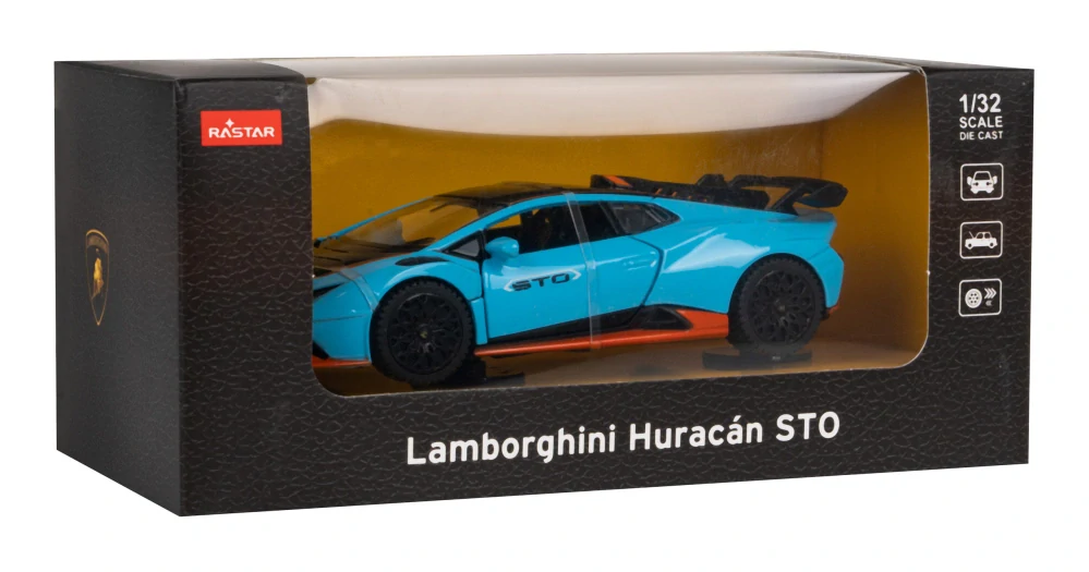 RASTAR Kovový model Autíčka Lamborghini Huracan STO 1:32, modré