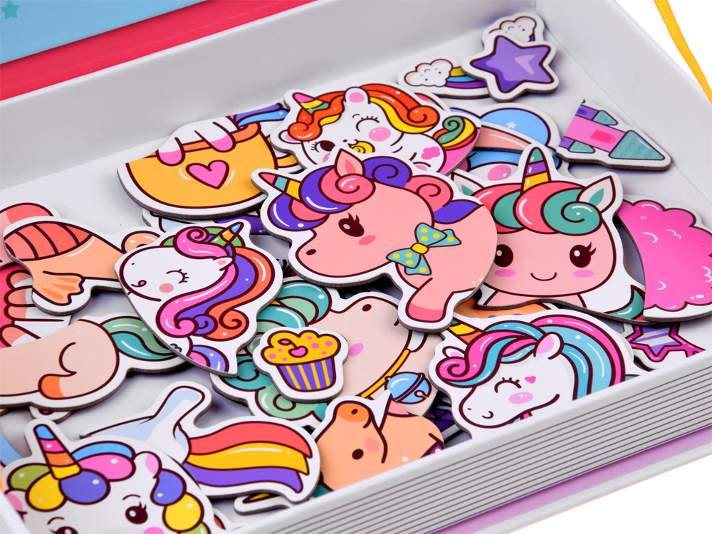 JOKO Magnetické Puzzle Magnetická Kniha Jednorožce
