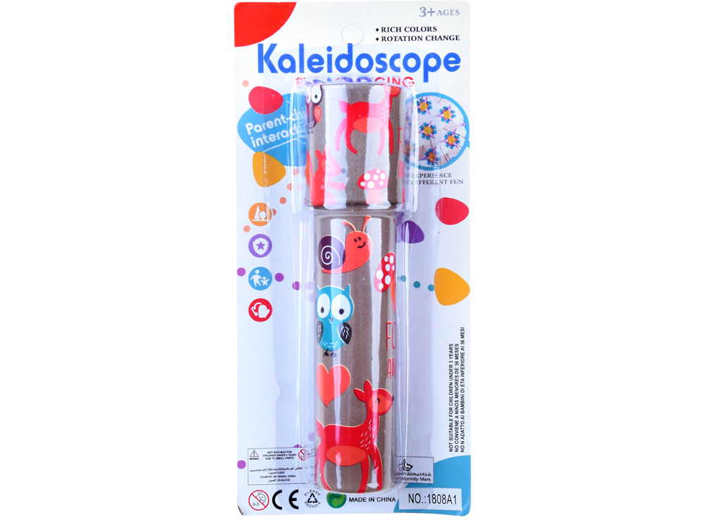 JOKO Veľký KALEIDOSKOP pre deti Forest, otočný, hnedý