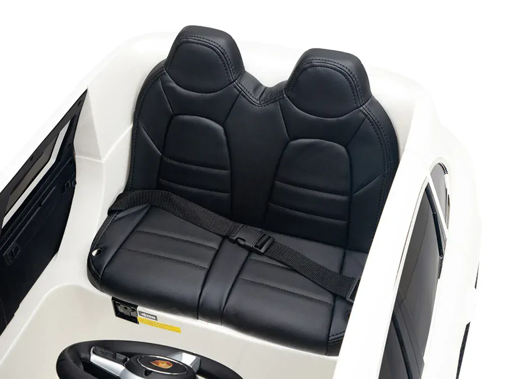 JOKO Elektrické Autíčko Porsche Cayenne S, LAKOVANÉ, penové kolesá, kožené sedadlo, biele