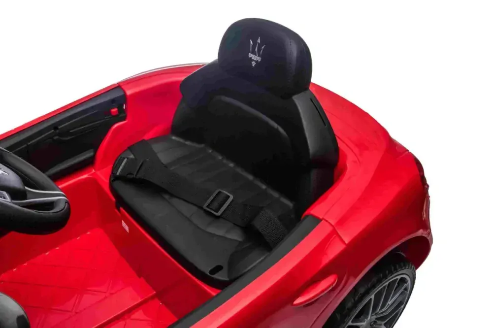 JOKO Detské Elektrické autíčko Maserati Ghibli, Penové kolesá, kožené sedadlo, čierne
