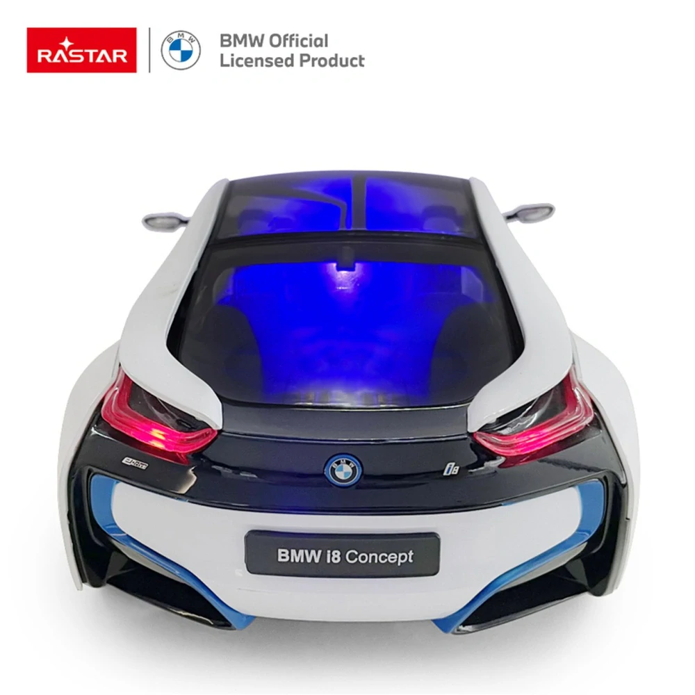 Rastar RC Auto BMW I8 na diaľkové ovládanie 1:14 + LED svetlo, biele