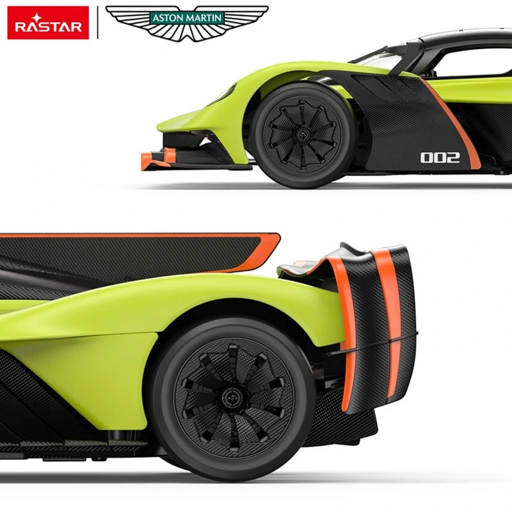 Rastar RC Auto Aston Martin Valkyrie AMR Pro na diaľkové ovládanie + LED svetlá, zelené