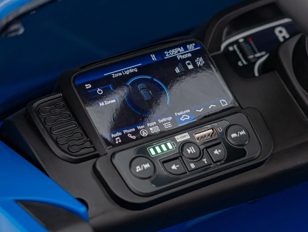 JOKO Elektrické Autíčko Ford Ranger LIFT, penové kolesá, kožené sedadlo, modré