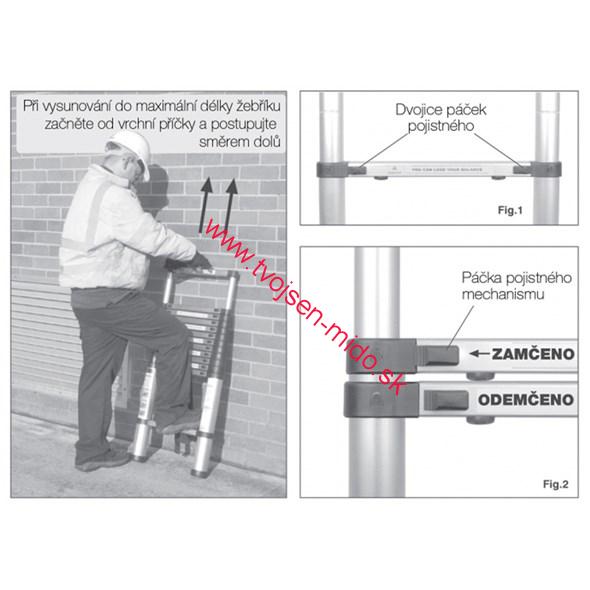 G21 Teleskopický rebrík - Ačko - 500 cm