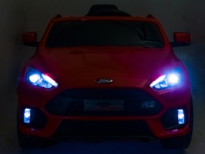 Elektrické autíčko, Ford Focus RS, Penové kolesá, FM rádio, modré