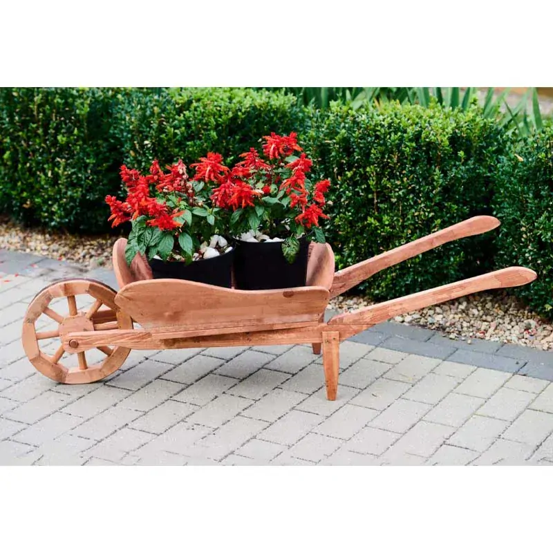 MKSTOR Drevený kvetináč Fúrik na kvety 127 cm, TIK
