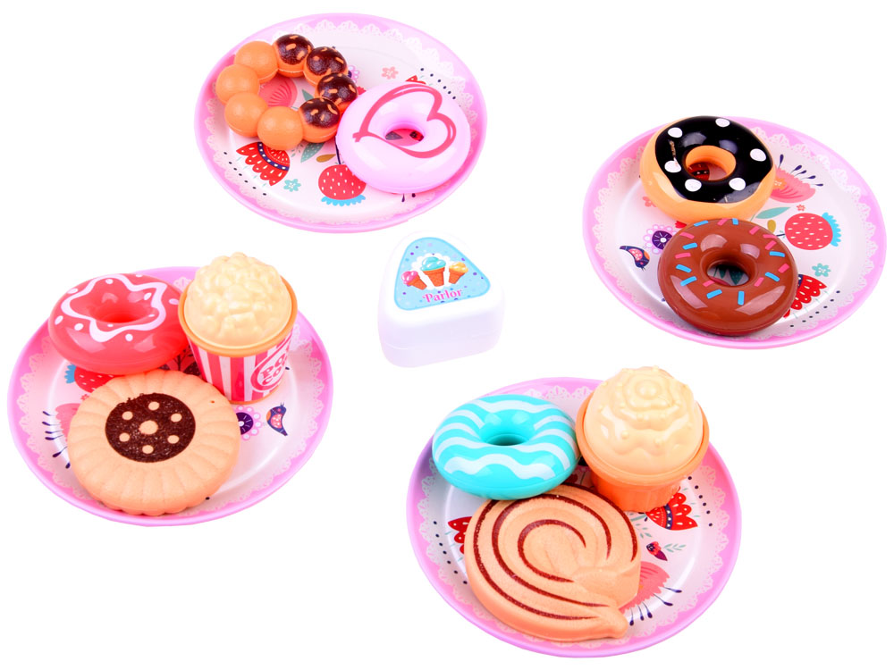JOKO Detský čajový set s Donutmi + 4 lyžičky