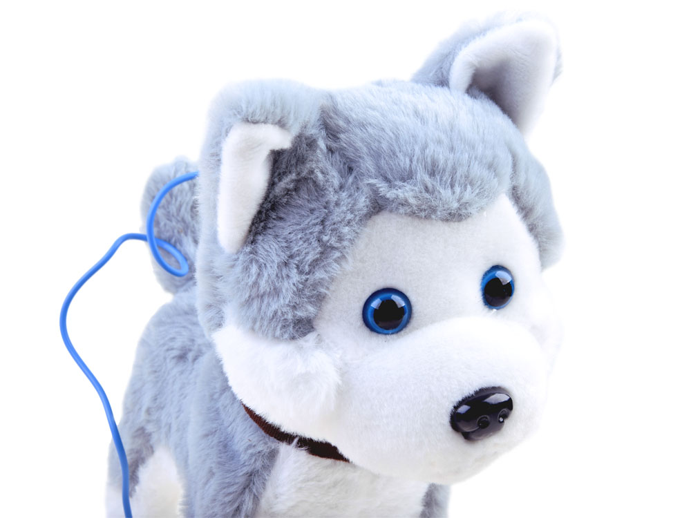JOKO Interaktívny Psík HUSKY na dotyk so zvukom + vodítko