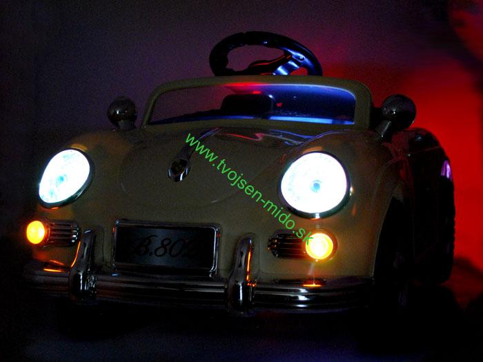 JOKO Elektrické autíčko RETRO elegant 12V, červené