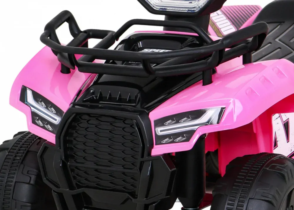 JOKO Elektrická Štvorkolka Storm, motor 25W, MP3 a USB vstup + LED svetlo, ružová