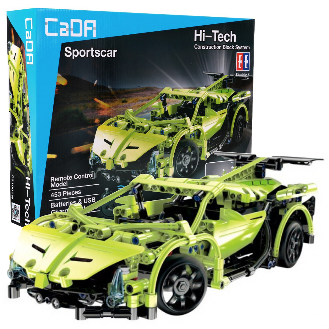 CaDa TECHNIC – EE RC Technická Stavebnica Športové Auto na diaľkové ovládanie 453ks