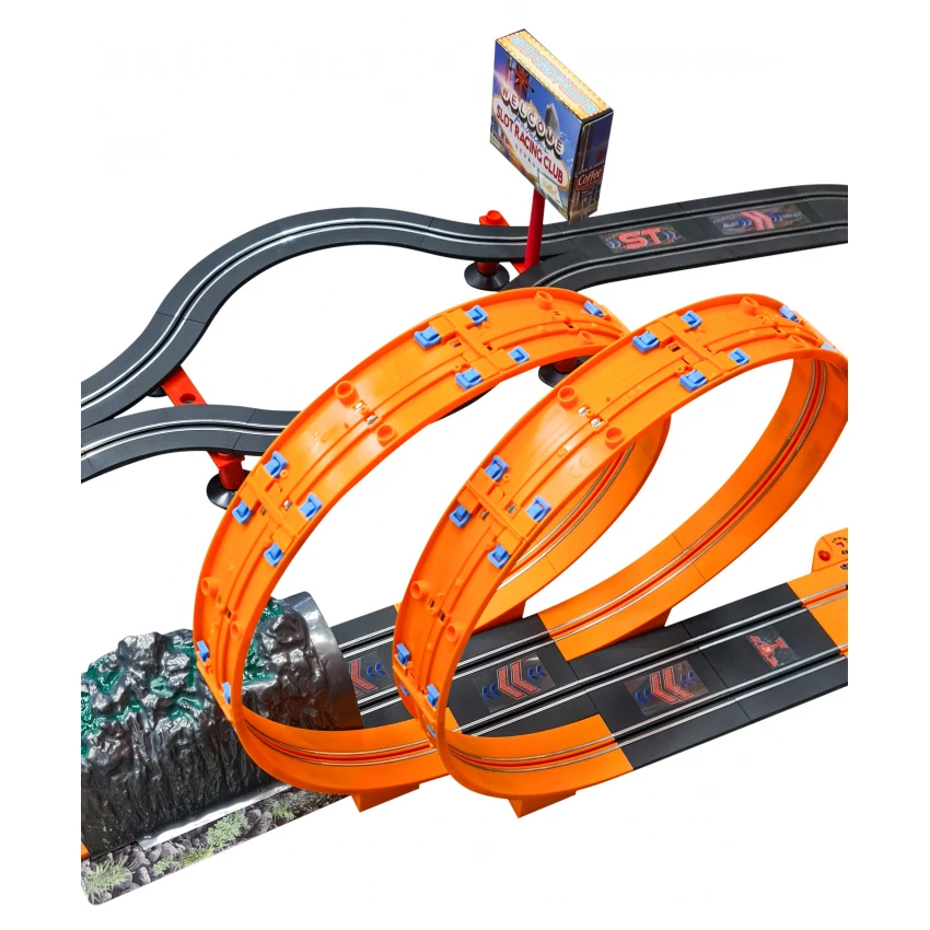 JOKO RC Autodráha MEGA Racing Track RACER 516 cm + 2 autíčka MEGA Racing Track RACER 1:43