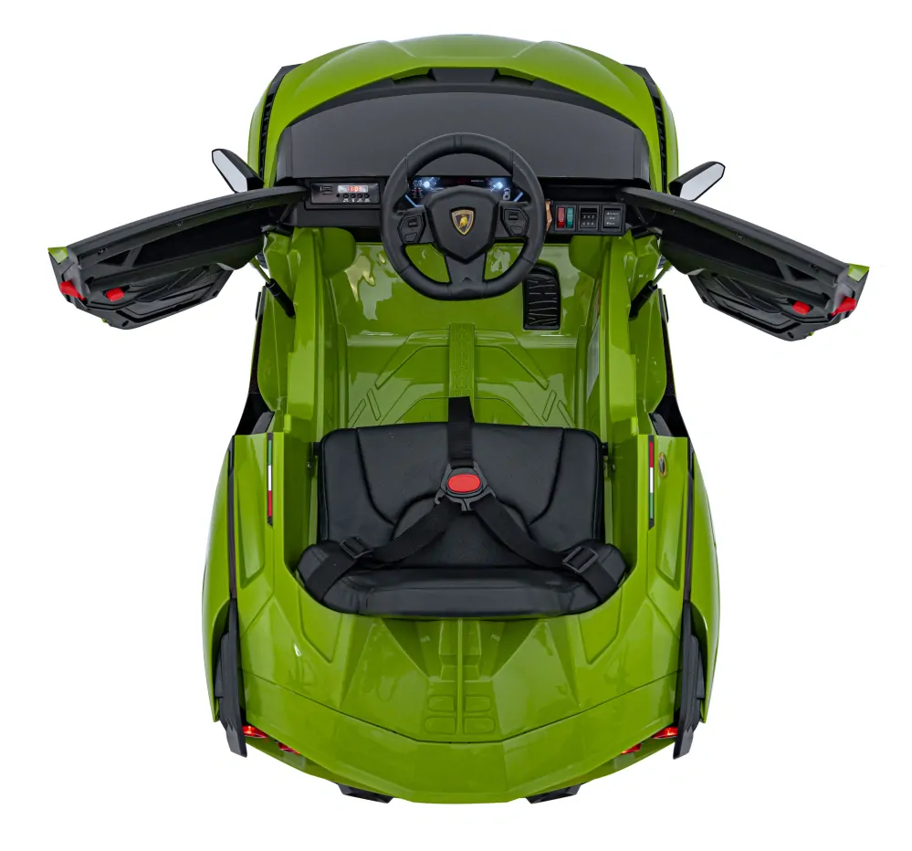 JOKO Elektrické Autíčko Lamborghini Sian 4x4, penové kolesá, kožené sedadlo, zelené