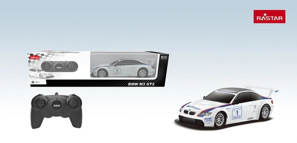 Rastar RC Auto BMW M3 na diaľkové ovládanie, biele