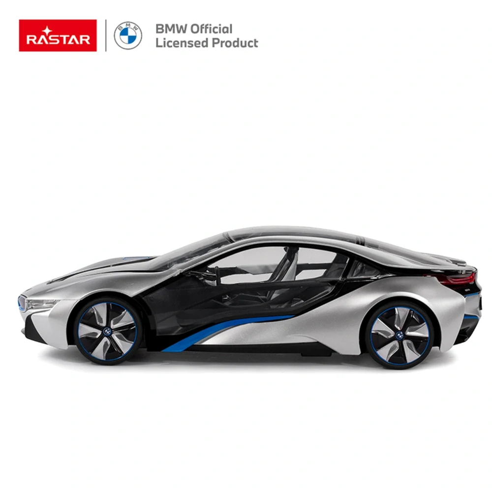 Rastar RC Auto BMW I8 na diaľkové ovládanie 1:14 + LED svetlo, biele