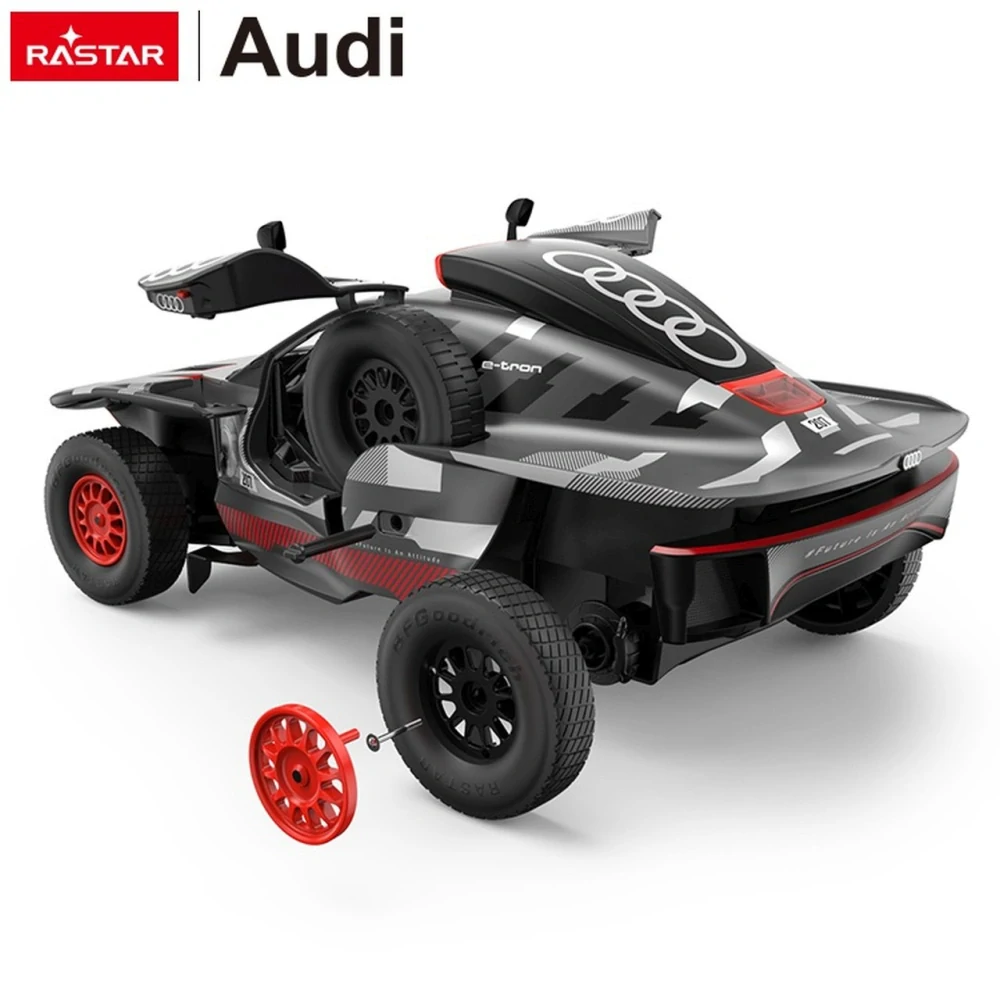 Rastar RC Auto AUDI RS Q E-tron na diaľkové ovládanie 1:14 + LED svetlá, čierne