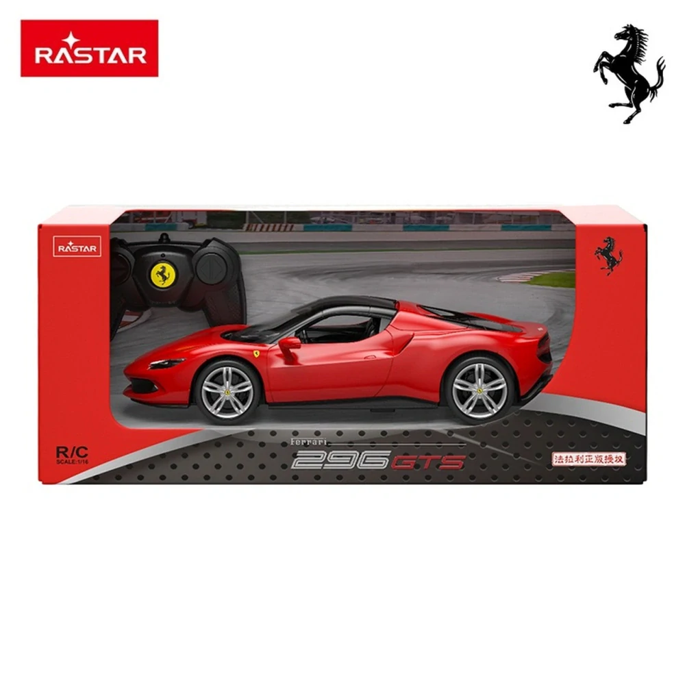 Rastar RC Auto Ferrari 296 GTS na diaľkové ovládanie 1:16 + LED svetlo, červené