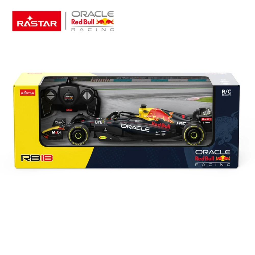 Rastar RC Formula Oracle Red Bull Racing RB18 na diaľkové ovládanie 1:18, čierna