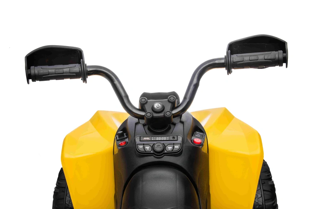 JOKO Elektrická Štvorkolka Maverick ATV 2x200W 24V, kožené sedadlo, penové kolesá, FM rádio, žltá