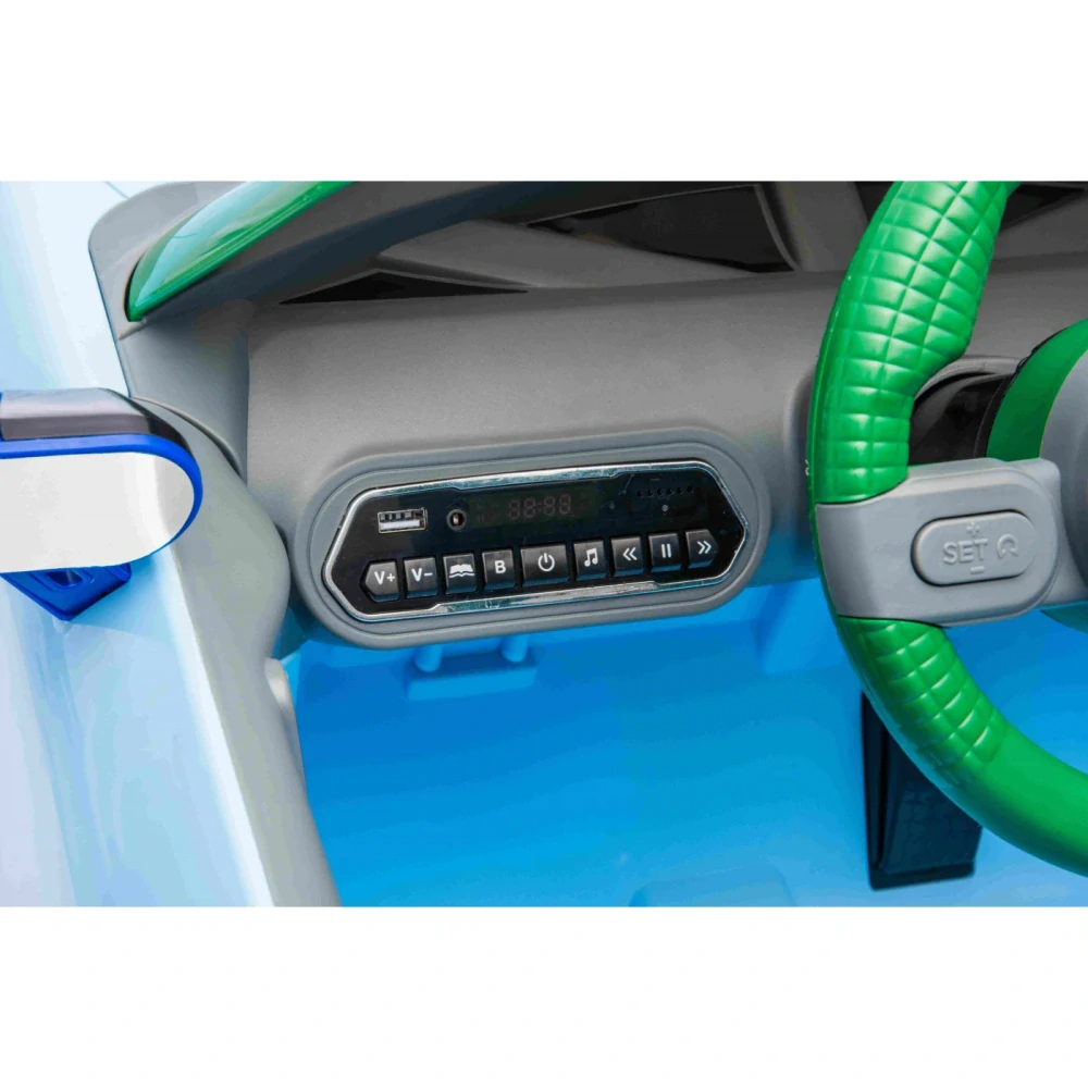 JOKO Elektrické Autíčko Mini Concept Aceman, penové kolesá, kožené sedadlo, modré