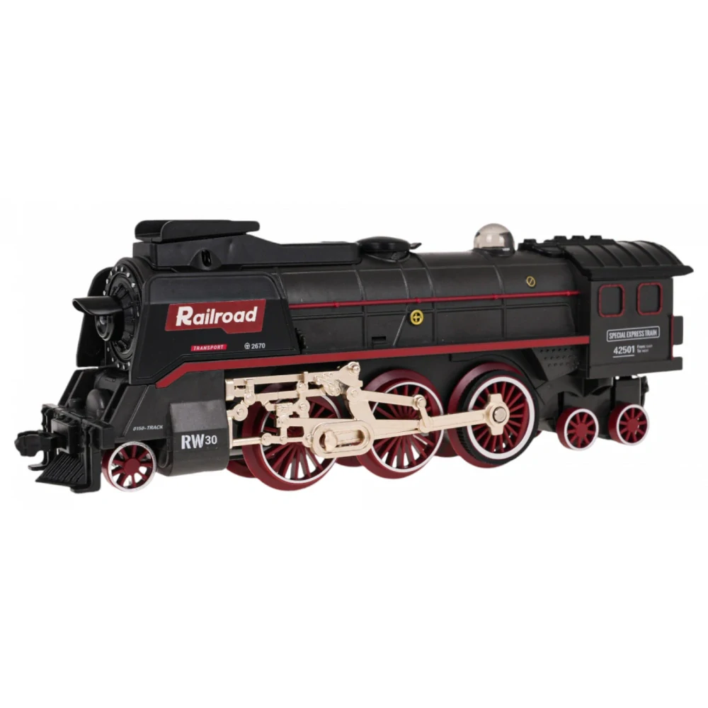 JOKO Retro Vlaková Súprava s Dymovým Efektom, zvukom a svetlom 185cm x 99cm
